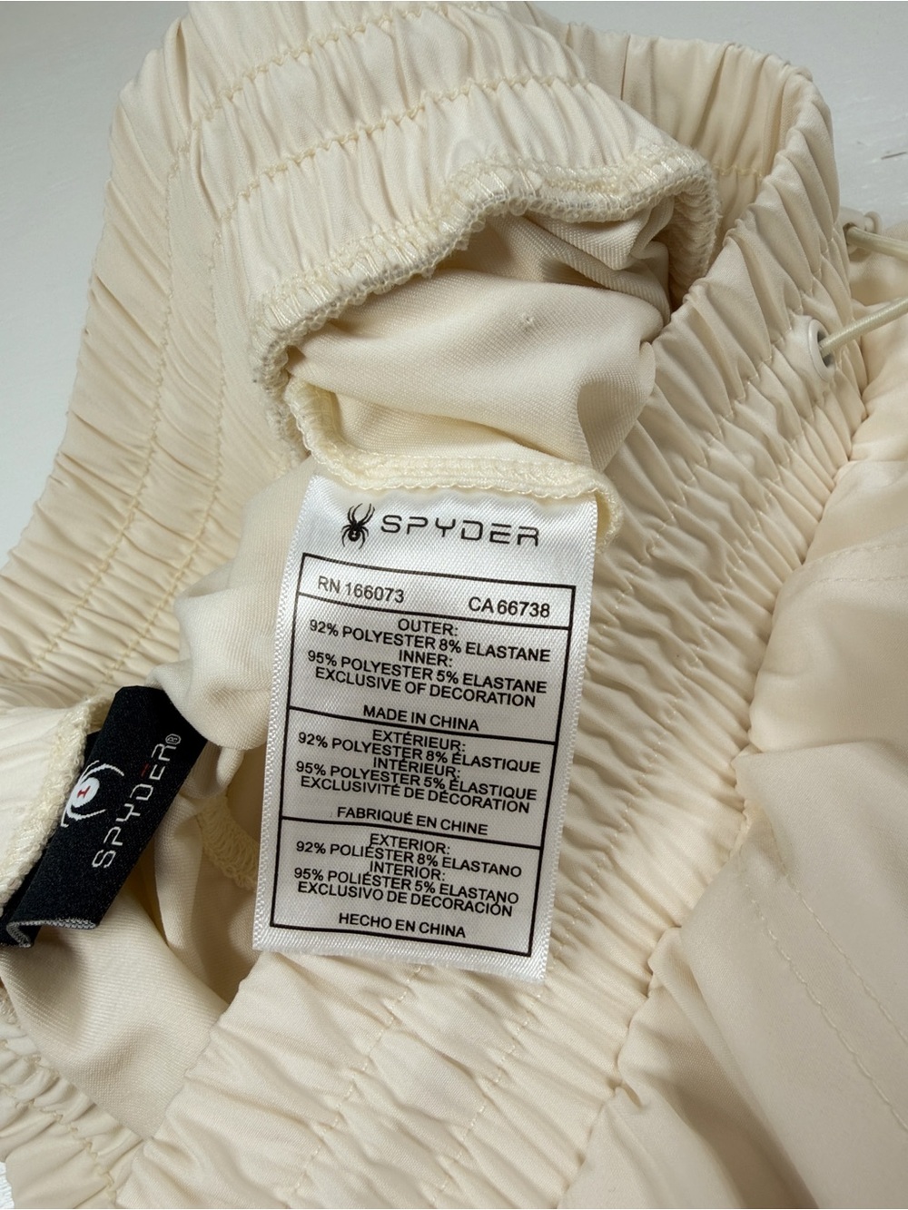 Spyder wowens shorts size small cream off white color - Picture 5 of 11